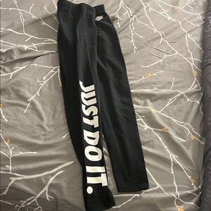 Nike Black 'Just Do It' Leggings